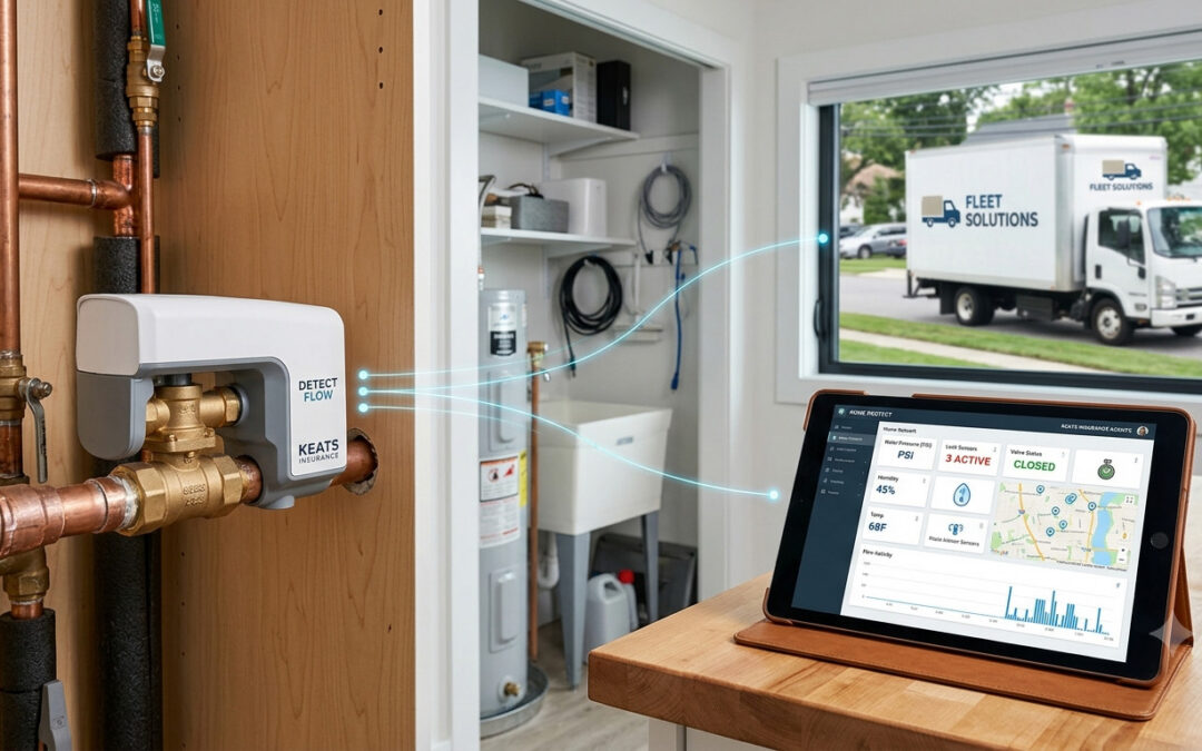 Gateway CONNECT module and monitoring interface displayed on a tablet.